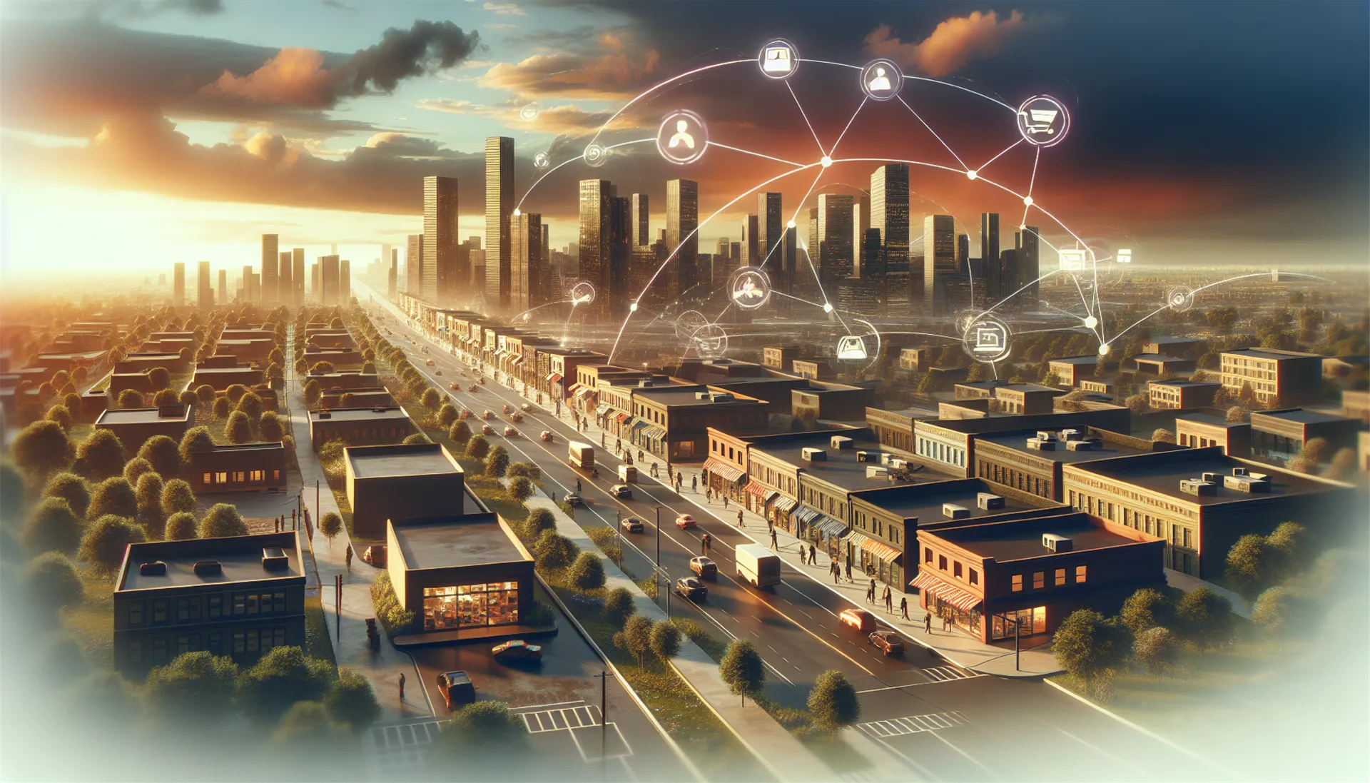 Illustration of midsized business leveraging omnichannel marketing strategies